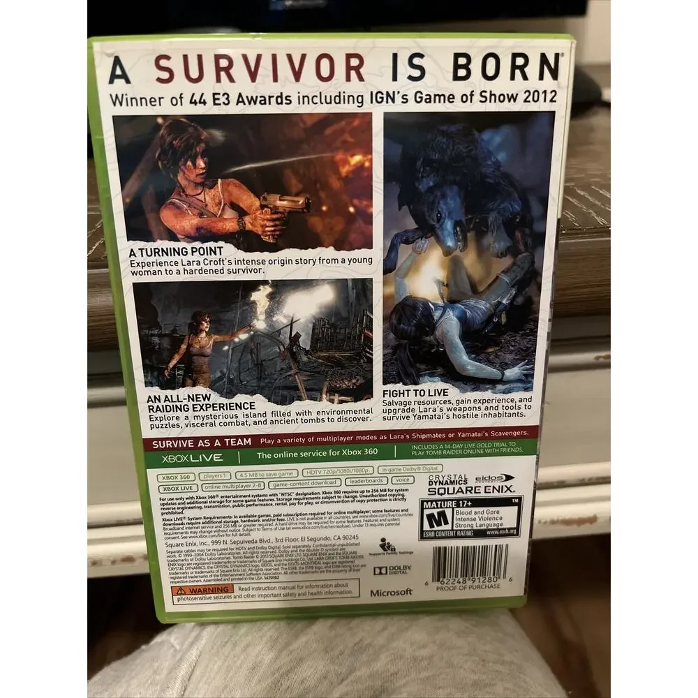 Tomb Raider Microsoft Xbox 360 Walmart Exclusive 2004